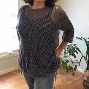 CHICO's crochet top.